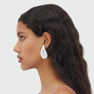 Tear Drop Sterling Silver Extra Large Studs